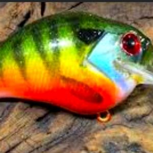 Hand carved custom wooden bass lure